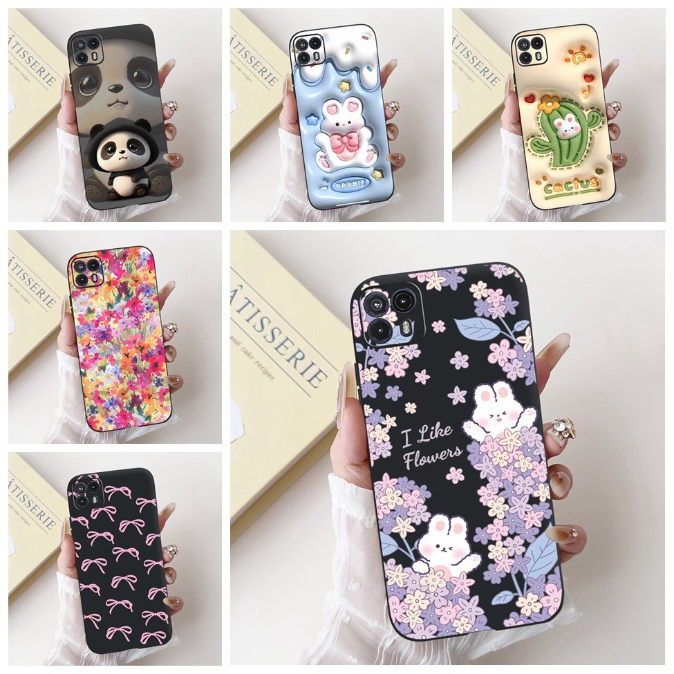 Moto G50 5G กรณีสีดําความงามแมวน่ารักแฟชั่นตลกซิลิโคนกันกระแทกเคสโทรศัพท์ Motorola Moto G50 5G ปกหลั