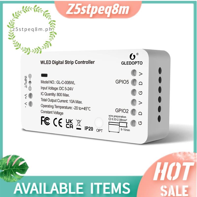GLEDOPTO WLED RGB RGBW Digital Strip Controller รองรับ WS2811 SK6812 SM16703P WS2812B APP เว็บ MQTT 