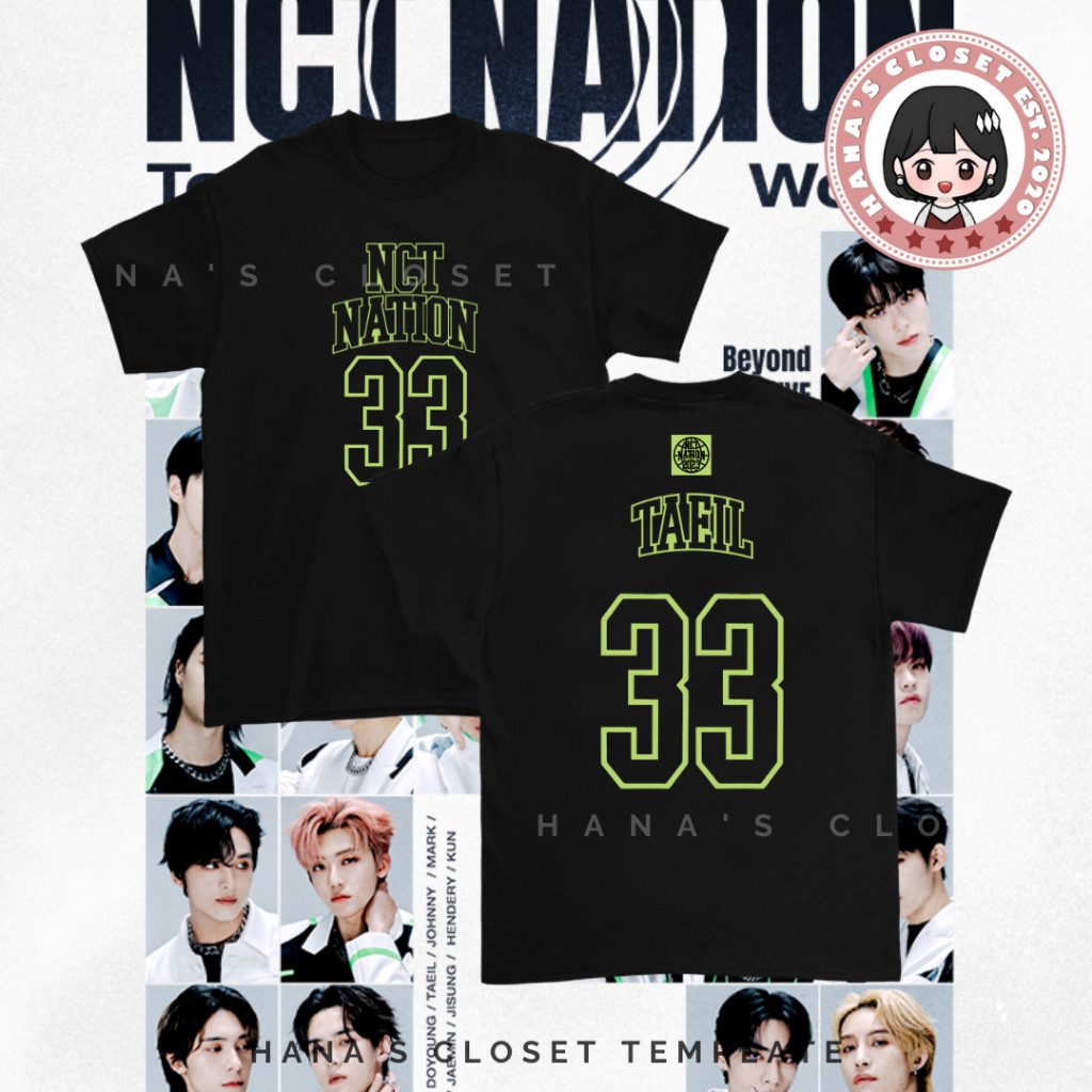 【New】NCT NATION JERSEY Customized Inspired T Shirt (3-3)