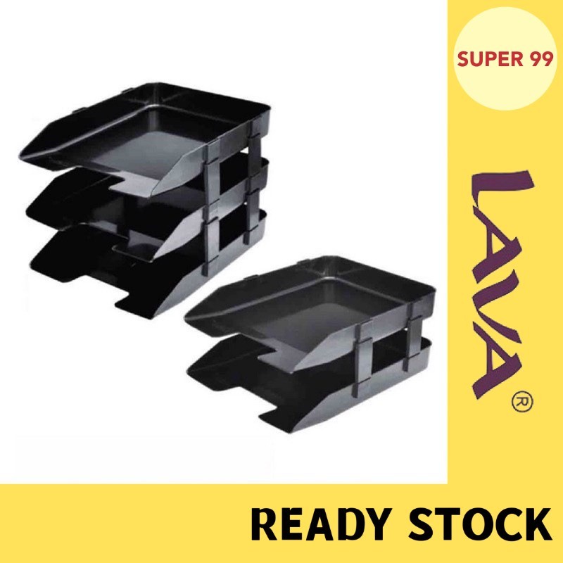 LAVA A4 ถาดเอกสาร (2 / 3 ชั้น) / ถาดออก / ถาดกระดาษ Dulang Dokumen Kertas Desk Organizer DT822 DT823