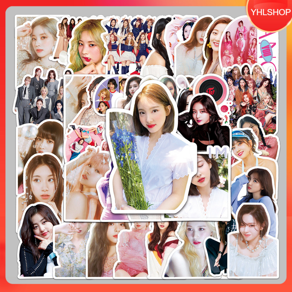🍁YHL🍁พร้อมส่ง 50แบบ สติกเกอร์ วง ทไวซ์ K-pop Queens twice girl group Star sticker