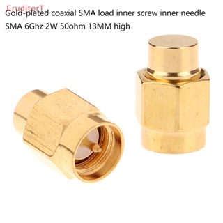 [EruditerT] อะแดปเตอร์ซ็อกเก็ตเชื่อมต่อโคแอ็กเชียล ชุบทอง 2W 6.0GHz 50ohm SMA Male RF