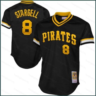 เสื้อกีฬาเบสบอล MLB Pittsburgh Pirates Willie Stargell ทรงหลวม พลัสไซซ์