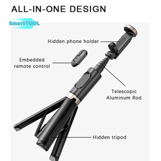 Utzn&gt; ขาตั้งกล้องไม้เซลฟี่ไร้สาย บลูทูธ พับได้ พร้อมชัตเตอร์ Monopod สําหรับโทรศัพท์มือถือ