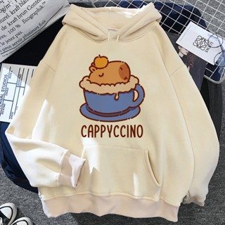 Capybara เสื้อกันหนาวแขนยาว มีฮู้ด สําหรับผู้หญิง 90s 2023 y2k