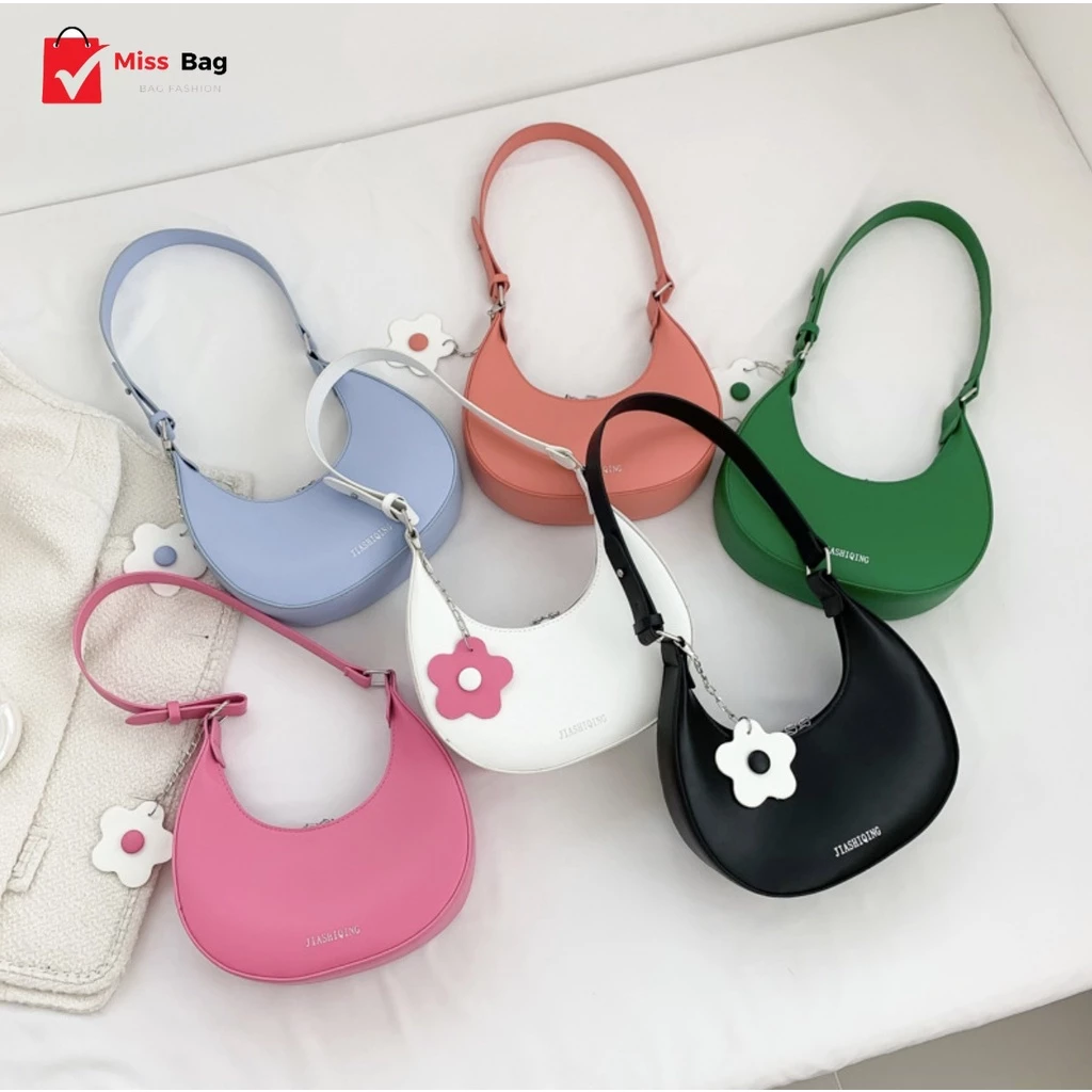 【ลดล้างสต๊อก】miss bag fashion กระเป๋าคล้องไหล่ผู้หญิ งกระเป๋าสะพายข้าง D-1429