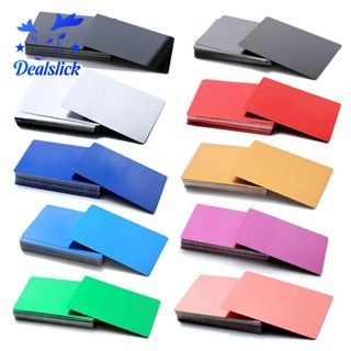 【dealslick】การ์ดแกะสลัก โลหะผสมอลูมิเนียม หนา 0.2 มม. คละสี 100 ชิ้น