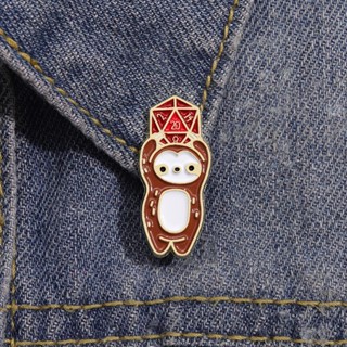 เข็มกลัด โลหะผสม รูปเกม Dungeons and Dragons สําหรับกระเป๋าเป้สะพายหลัง เสื้อผ้าเพื่อน