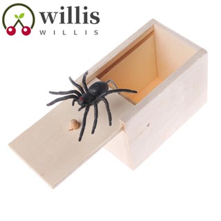 Willis กล่องไม้ซ่อนแมงมุม ของเล่นเซอร์ไพรส์ สําหรับเด็ก 1 ชิ้น