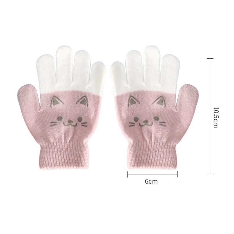 ถุงมือถัก ลายการ์ตูนน่ารัก ให้ความอบอุ่น สําหรับเด็กประถม นักเรียนประถม - รูปที่ 7