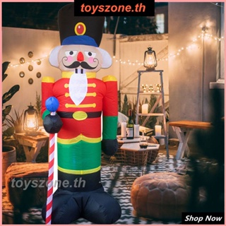 2.4 เมตร Nutcracker คริสต์มาส Inflatable ไฟ LED Decor ตกแต่งวันหยุดกลางแจ้งคริสต์มาสตุ๊กตาเป่าลมของเล่นสำหรับบ้าน (toyszone.th)