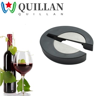 Quillan เครื่องตัดฟอยล์ หมุนได้ อุปกรณ์เสริม สําหรับตัดไวน์ บาร์ แชมเปญ สีดํา ฝาขวดไวน์ ที่ตัดกระดาษ