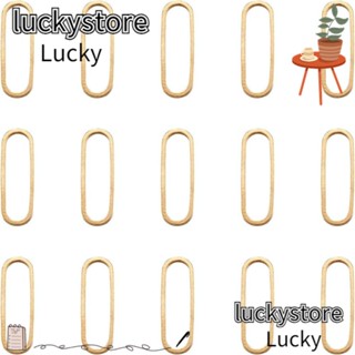 Lucky แหวนทองเหลือง ทรงวงรี เรขาคณิต สีทอง เครื่องประดับ
