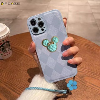 เคสโทรศัพท์มือถือหนัง ผิวด้าน ลายการ์ตูนมิกกี้ โบว์ ประดับเพชร 3D แนวเรียบง่าย สําหรับ Xiaomi Mi 10 5G 10S Mix 4 Mi10 Mi10S Mix4