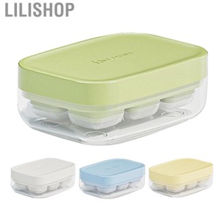 Lilishop 6 Compartment Mini Ice Cube Mold Making Summer Storage Box Tray for Home