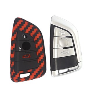 เคสกุญแจรีโมทรถยนต์ คาร์บอนไฟเบอร์ สําหรับ Blade 3-Key BMW