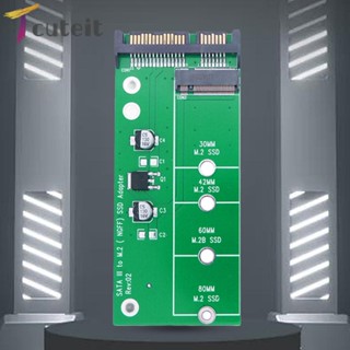 Tcuteit เครื่องอ่านการ์ดฮาร์ดดิสก์ 2.5 นิ้ว M.2 NGFF รองรับ 2230 42 60 80 M.2 SSD