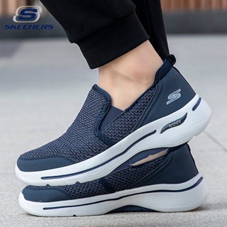 พร้อมส่ง Skechers_ GOWALK ArchFit รองเท้าผ้าใบลําลอง ข้อสั้น ยืดหยุ่นสูง เหมาะกับการวิ่ง กลางแจ้ง สําหรับผู้ชาย