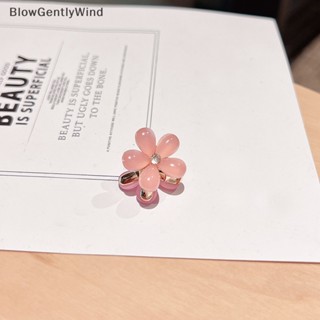 Blowgentlywind กิ๊บติดผม ประดับคริสตัล พลอยเทียม ลายดอกไม้ สองด้าน เครื่องประดับ สําหรับเด็กผู้หญิง 2 ชิ้น