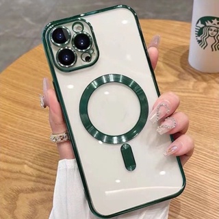 พร้อมส่ง เคสนิ่มชาร์จได้ สำหรับ iPHONE 12 12PRO 12PROMAX X/XS XR XS MAX เคสกันกล้อง พร้อมเลนส์กล้อง 006