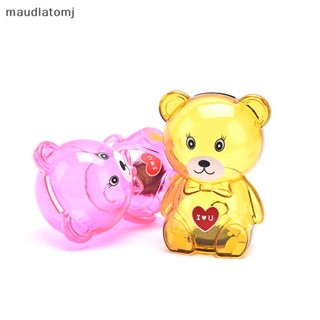 กระปุกออมสิน ลายการ์ตูนหมี Maud สีโปร่งใส สําหรับเด็กนักเรียน