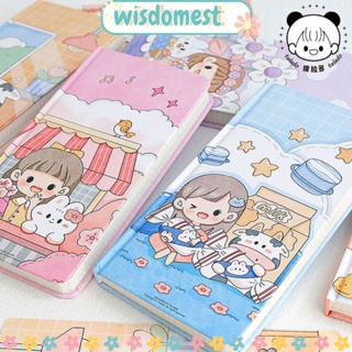 WISDOMEST สมุดโน๊ต ลาย Kawaii Diy สําหรับเด็กผู้หญิง