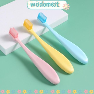 WISDOMEST แปรงสีฟันพลาสติก ขนแปรงนิ่ม 13 ซม. ดูแลช่องปาก สําหรับเด็ก 2-12 ปี 9 ชิ้น