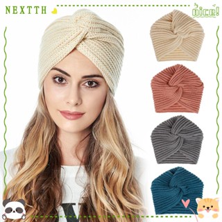 Nextth ผ้าโพกหัว สีพื้น อบอุ่น