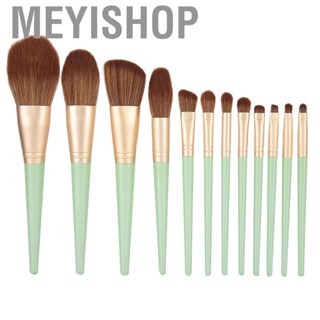 Meyishop (Color Green)12pcs Makeup Brushes Set