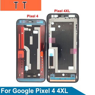 Aocarmo อะไหล่กรอบกลาง พร้อมขาตั้งหน้าจอด้านหน้า แบบเปลี่ยน สําหรับ Google Pixel 4 4xl 4 XL