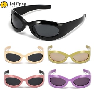Lollipo1 แว่นตากันแดด วินเทจ UV400 แว่นตากีฬา สําหรับผู้หญิง