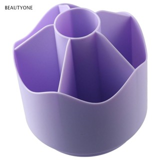 Topbeauty ที่วางปากกา เครื่องเขียน แบบพลาสติก สีม่วง สําหรับสํานักงาน