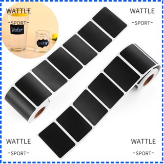 Wattle สติกเกอร์ฉลาก สําหรับติดขวดแยม เครื่องเทศ กระดานดํา 150 ชิ้น ต่อม้วน