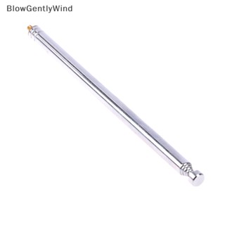 Blowgentlywind เสาอากาศขยาย แบบเกลียว 5 ส่วน 3 มม. สีเงิน สําหรับโมเดลรถบังคับ BGW