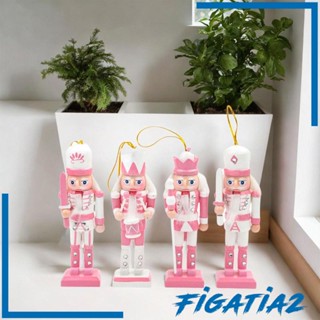 [Figatia2] ฟิกเกอร์ไม้ รูปปั้นแครกเกอร์ 4 ชิ้น สําหรับเด็ก