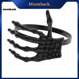 &lt;moonback&gt; แหวนผ้าเช็ดปาก รูปโครงกระดูก เหมาะกับเทศกาลฮาโลวีน สําหรับตกแต่ง