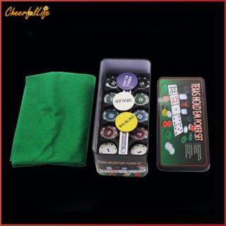 ❉ Cheerful ชุดเคสโป๊กเกอร์ และเกม Blackjack 200 ชิ้น อุปกรณ์เสริม สําหรับตั้งแคมป์กลางแจ้ง Texas