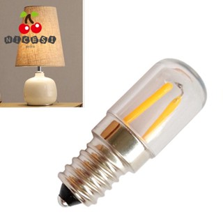 Nicesi หลอดไฟติดตู้เย็น LED 12-220V T18S 1.5W 2700K E12 E14