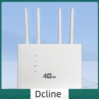 [Dcline.th] เราน์เตอร์ไร้สาย 4G 150Mbps WiFi 4 พอร์ต ซิมการ์ดโมเด็มเครือข่าย