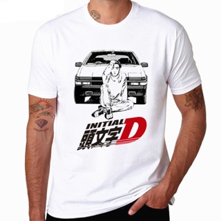 ใหม่ เสื้อยืดลําลอง แขนสั้น คอกลม พิมพ์ลายกราฟฟิค Drift Day AE86 Head Text D สไตล์สตรีท เหมาะกับฤดูร้อน สําหรับผู้ชาย