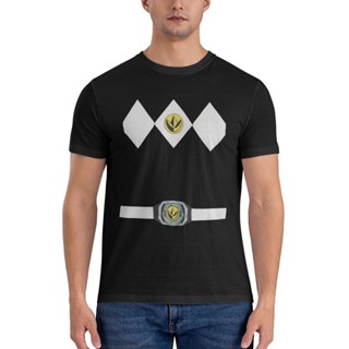 เสื้อยืดคอกลม แขนสั้น ผ้าฝ้าย 100% พิมพ์ลาย POWER RANGERS Transformation สําหรับผู้ชาย พลัสไซซ์