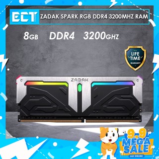 แรม Zadak Spark RGB 8GB DDR4 3200Mhz สําหรับเดสก์ท็อป