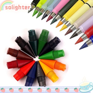 Solighter หัวดินสอ ไม่มีหมึก แบบเปลี่ยน 12 สี 12 ชิ้น