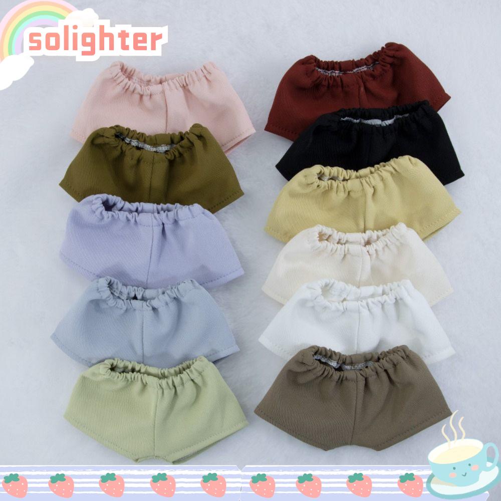 Solighter กางเกงขาสั้นลําลอง ผ้าฝ้าย 10 ซม. คุณภาพสูง หลากสี สําหรับตุ๊กตา 1/11 1/12 OB11
