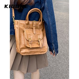 KIQUNE  กระเป๋าถือ กระเป๋าผ้า 2023 NEW  ins ทันสมัย Chic สวยงาม GST2390JA9 37Z230910