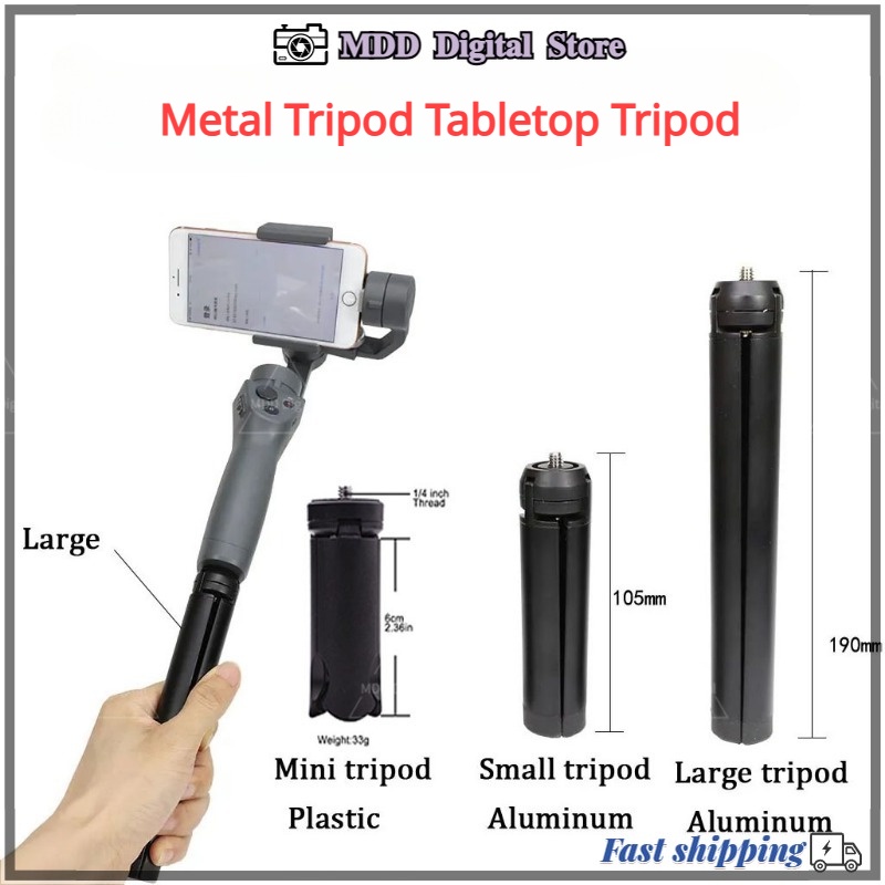 ขาตั้งกล้องโลหะ สําหรับกล้องแอคชั่น DSLR Insta360 X3 Go 3 DJI Action 4 3 GoPro 12 11