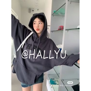 HALLYU เสื้อกันหนาว เสื้อฮู้ด มีชีวิตชีวา สบายๆ Fashion ทนทาน WWY23909RV37Z230911