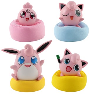 โมเดลฟิกเกอร์ PVC รูปปั้นอนิเมะ Kirby น่ารัก ขนาดมินิ ของเล่นสะสม สําหรับเด็ก ของขวัญ มี 4 ชิ้น