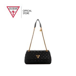 GUESS กระเป๋าถือ รุ่น QA874821 GIULLY CONVERTIBLE XBODY FLAP สีดำ