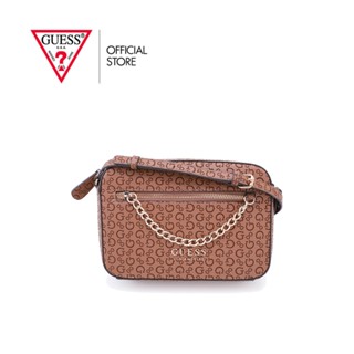 GUESS กระเป๋าผู้หญิง รุ่น SG809912 RADWAN CAMERA CROSSBODY สีน้ำตาล กระเป๋าสะพาย